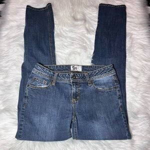 SO Clothing Skinny Junior Low Rise Denim Jeans